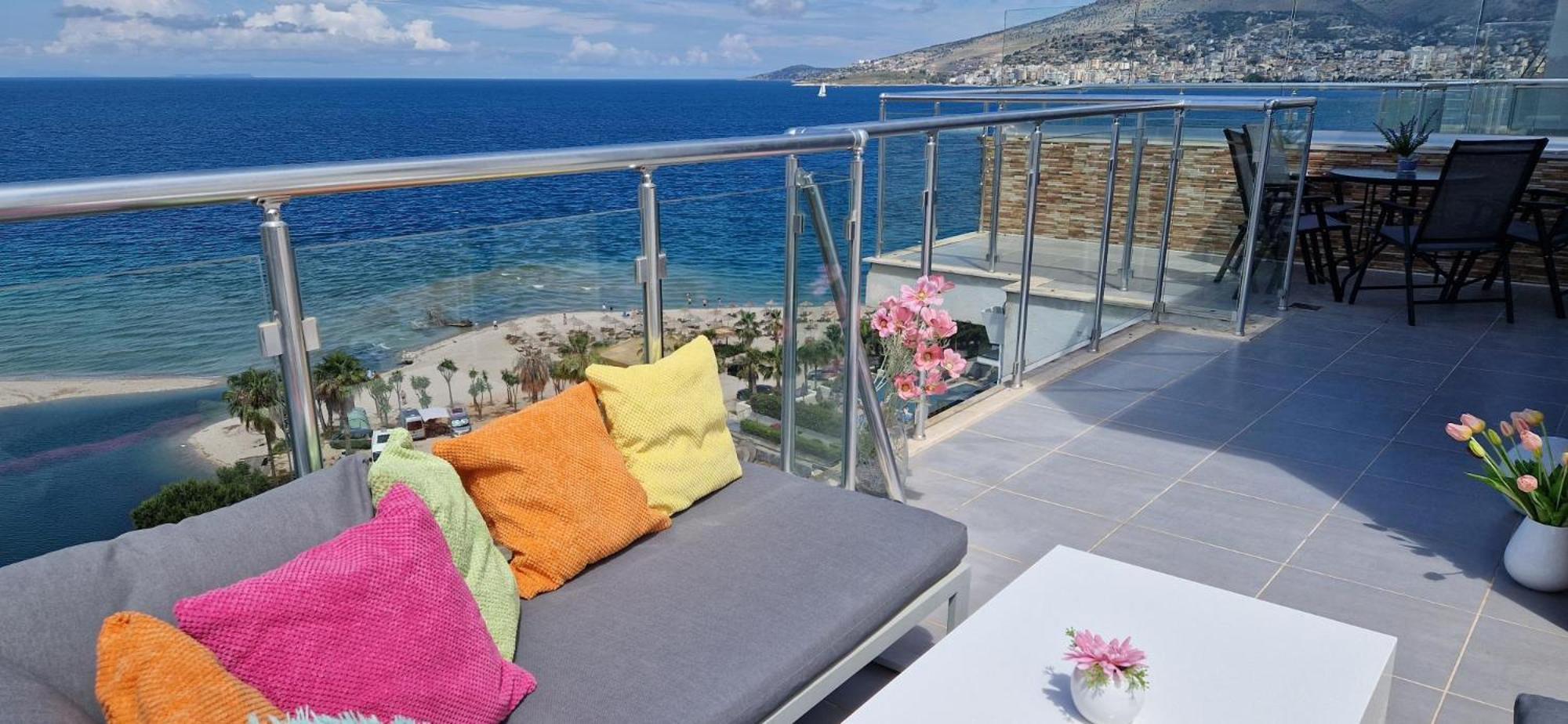 Sadet'S Penthouse Saranda Leilighet Eksteriør bilde